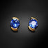 Auskarai "Pienų Kelias (Safyras)" su Swarovski™ kristalais